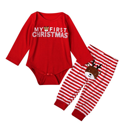 

2pcsset Baby Boys Girls Christmas Santa Claus Clothes Sets Newborn Baby Girl Clothes Winter Clothing