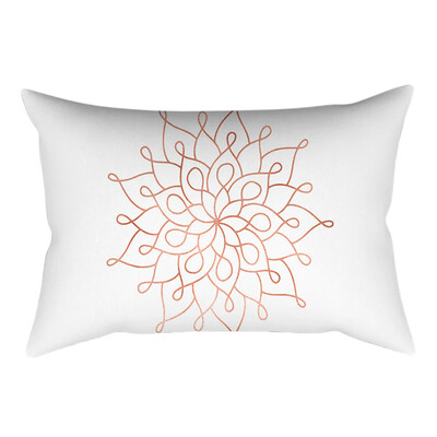 

〖Follure〗Rose Gold Pink Cushion Cover Square Pillowcase Home Decoration30cm X 50cm