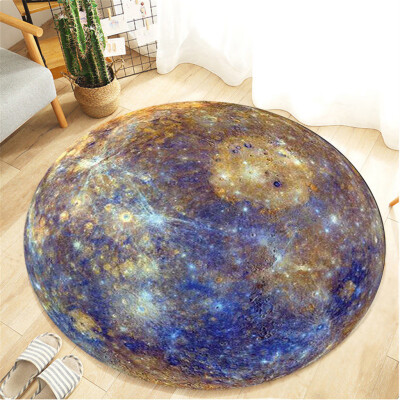 

Toponeto Solar System Celestial Body Flannel Living Room Childrens Room Carpet