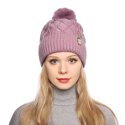 

Tailored Fashion Women Curling Baseball Cap Hat Winter Warm Knitted Ball Cap
