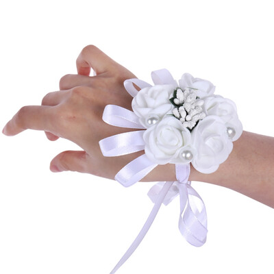 

Bride Wrist Flower Brooch Bridesmaid Bracelet Bracelet Flower Party Dance Flower Wedding Decorations
