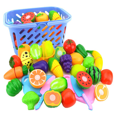 

〖Follure〗2017 Kids Pretend Role Play Kitchen Fruit Vegetable Food Toy Cutting Set Gift