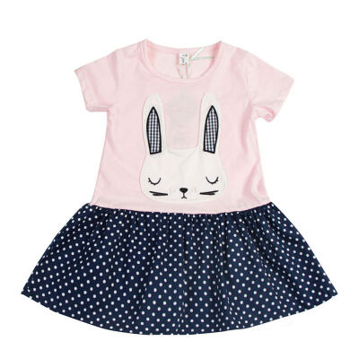 

New Summer Casual Dresses Baby Girls Printed Dresses Cotton Kids Toddler Short Sleeve Sundress 2019 New Baby Girls Clothes