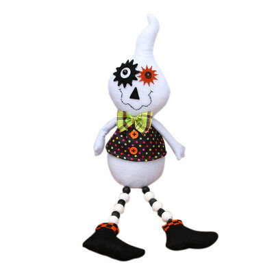 

Halloween Ornaments Kids Gifts Cute Witch White Ghost Black Cat Pumpkin Cartoon Plush Doll Toy Home Party Tabletop Decorations