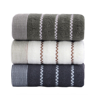 

Super Water Absorbility Face Towel Soft Washing Clearance Cross Stripe Line Towels Made of Full Cotton