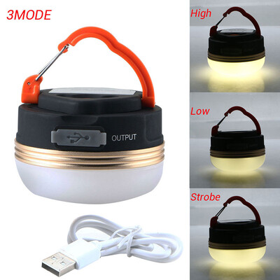 

​ 3W Camping Lantern LED USB Rechargeable Camp Lamp Light Emergency Tent Lamp