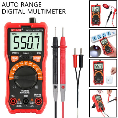 

LCD Digital Multimeter 6000 counts Voltmeter Ammeter ACDC voltagecurrent diode resistance capacitance frequency