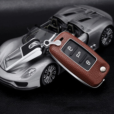 

Car Key Case Keychain For Volkswagen Sagitar Tiguan LaVida Bora Skoda POLO Gran Lavida Car Key Cover Shell