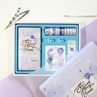 

Time Wheeler Account Book Set Handbook Travel Notebook With DIY Sticker