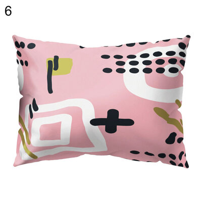 

Multicolor Irregular Pattern Pillow Case Cushion Cover Bed Car Cafe Office Decor