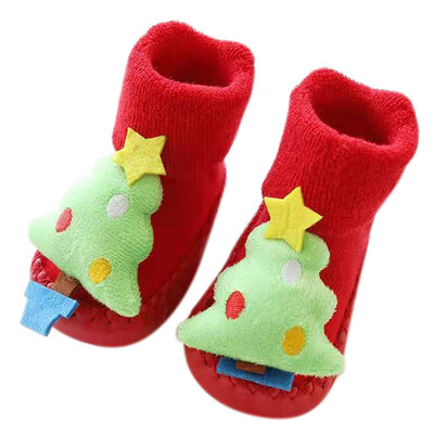 

Christmas gift Socks Themed Children Newborn Cotton Cartoon Socks Winter Kids Baby Infant Anti-slip Children Unisex Socks