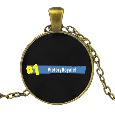 

FOR-TNITE Alloy Gemstone Necklace Pendant Fans Favorite Gamer Gifts for Boys Girls Adults