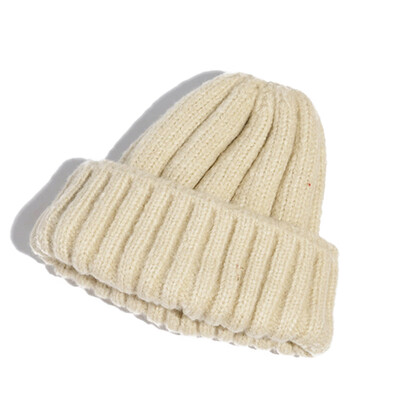 

knitting wool hat autumn winter Korean style outdoor warm-keeping cap mens Korean tide cold-cap
