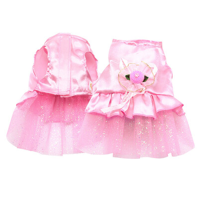 

Small Pet Clothes Lace Dress Princess Wedding Dresses -S Summer Mini Pink Purple Dogs Cachorro MascotasSmall Dog Clothing