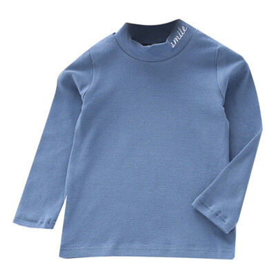

Autumn Baby Girl Cute Long Sleeve Solid Print T-Shirts Kids Tops Shirts Casual Blouse