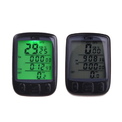 

Wireless Bike Bicycle Cycling Computer Odometer Speedometer LCD Backlight Backlit Waterproof Multifunction