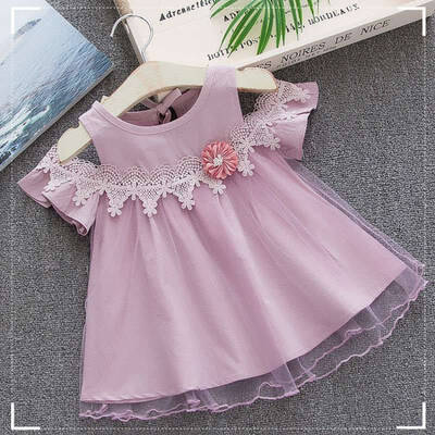 

Girl Dress New Baby Dresses Flower Birthday Dress Newborn Cotton Mesh Dresses Baby Summer Clothes Kids Girl Clothes