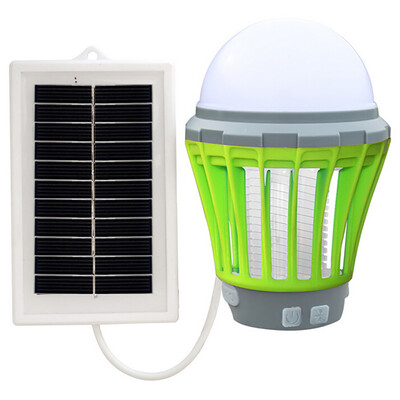 

〖Follure〗UV Solar LED Electric Fly Insect Bug Pest Mosquito Trap Zapper Killer Night Lamp