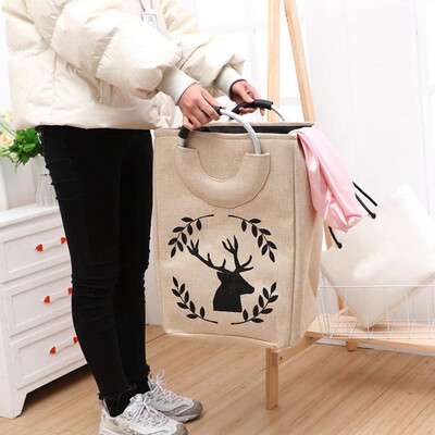 

Toponeto Nice Waterproof Laundry Clothes Basket Storage Basket Folding Storage Box