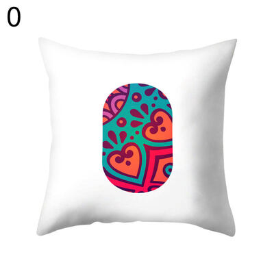

Simple Number Figure Pillow Case Cushion Cover Sofa Bed Car Cafe Office Decor