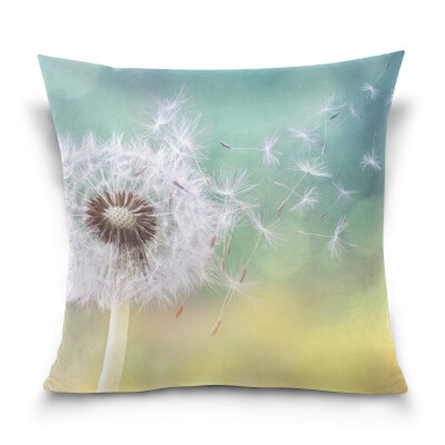 

ALAZA Throw Pillow Case Decorative Pillow Covers 16 X 16 inch Dandelion Pattern Pillowcase