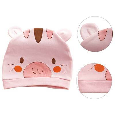 

Newborn Baby Boy Girl Cartoon Tiger Printed Elastic Hats Cap Cute Soft Hair Accessories