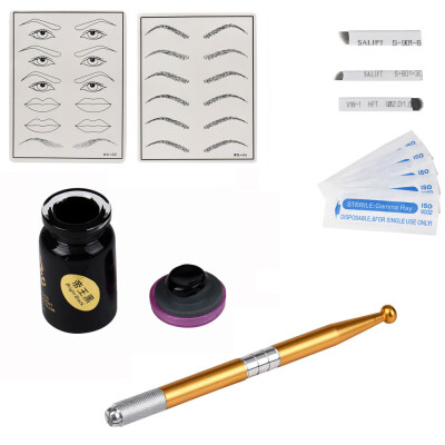 

〖Follure〗Microblading Permanent 3D Makeup Eyebrow Tattoo Needle Pen Pigment Kit