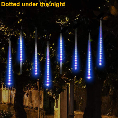 

〖Follure〗LED Lights Meteor Shower Rain Snowfall Xmas Tree Garden Outdoor Blue