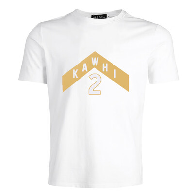 

2019 New Summer Fashion Men Casual T Shirt Kawhi 2 Letter Arrow Sign Printed T-Shirts Round Neck Tops