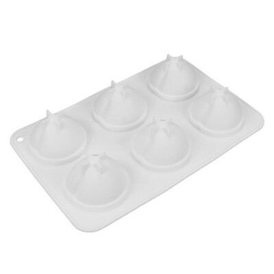

Silicone 6 Hole Peach Shape Cake Mold Tool For Baking Fruit Dessert Mousse Decorating Cake Chocolate Bakeware Mould