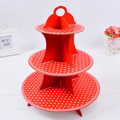 

3Layer Paper Round Cup Cake Stand Cup Holder Wedding Birthday Party Decorations Events Dessert Sugarcrafts Display Stands