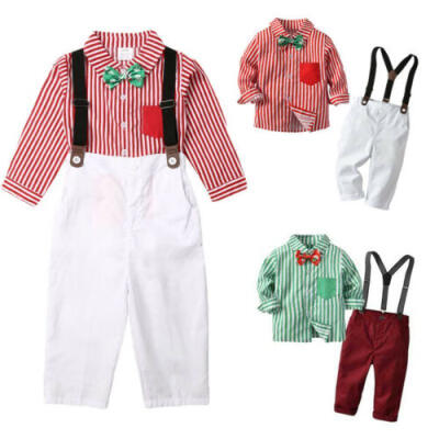 

Toddler Kids Baby Boy Gentleman Outfits Clothes T-shirt TopsPants Trousers Sets