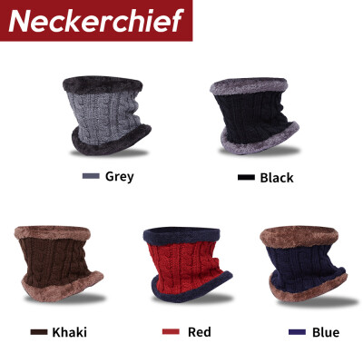 

Warm Knit Neckerchief Winter Plush Scarf Neck Warmer Women Men Sports Hiking Camping Cycling Outdoor Sports Equipment