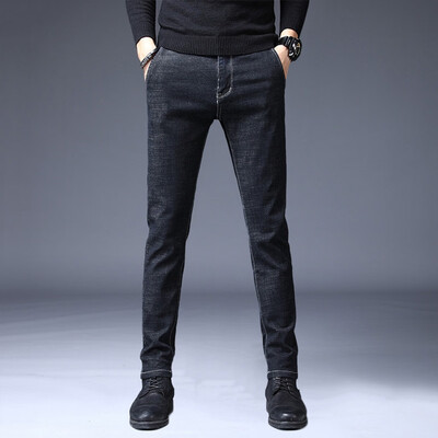 

Gobestart Mens New Fashion Casual Solid Straight Trousers Slim Jeans Long Pants