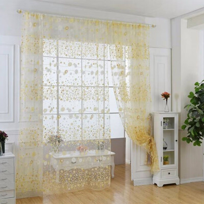 

Pastoral Small Flower Offset Screen Curtain Bathroom Bedroom Curtain