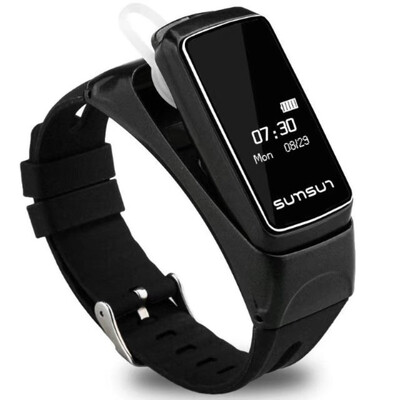 

B7 Smart Band Smartband Bluetooth Headset Wristband Talkband Talk Band Heart Rate Monitor Bracelet with Music Player Answer Call