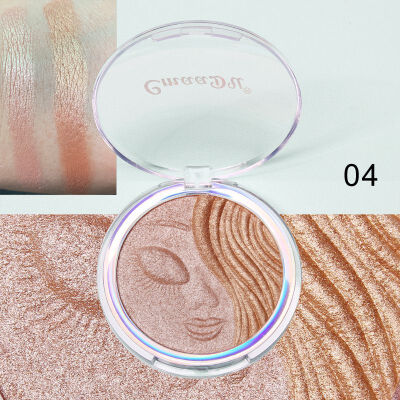 

HOT Two-tone High-gloss Baked Powder Long-lasting Brighten Makeup Effects Face Highlighter Powder