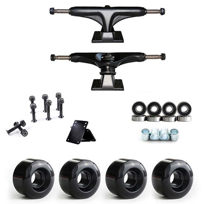 

Skateboard 5 Inch 5532mm Trucks Wheels Set Holders Brackets Kit Combo Set