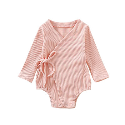 

Autumn Clothes for Infant Baby Clothes Long Sleeve Solid Print Rompers Kids Girls Boys Clothes Jumpsuit Clothes Newborns Baby