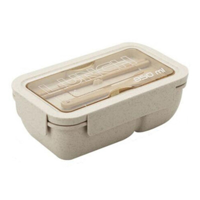 

Wheat Straw Lunch Box With Lid Lunch Box Portable Student Lunch Box Rectangular For Microwave Oven