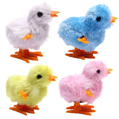 

YIWULAClockwork Funny Toy Wind-up Cartoon Clown Animal Educational Toy Little Chicken