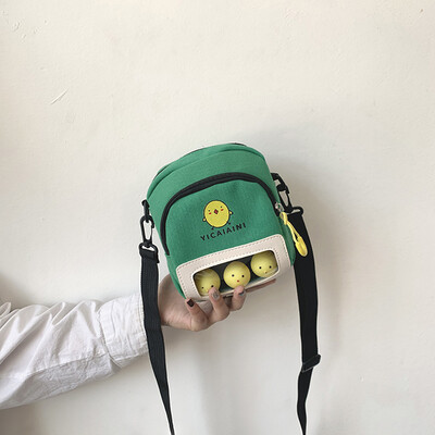 

Tailored Women Contrast Color Cute Student Canvas Bag Versatile Shoulder Messenger Bag