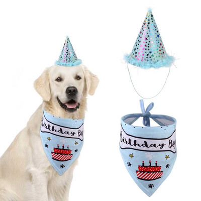 

Gobestart Pet Cat Dog Birthday Headwear Caps Hat Party Costume Headwear Pet Accessory