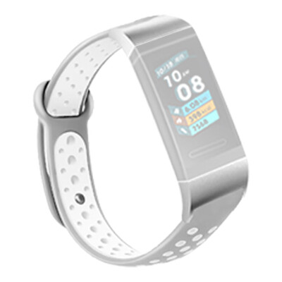 

〖Follure〗Sports Silicone Strap Band Silver connector For Huawei 33PRO Smart Watch