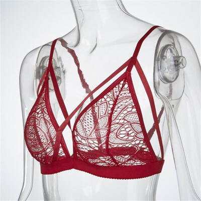 

Women Lace Bra Floral Sexy Bralet Top Seamless Bralette Wireless Sexy Bras Lingerie