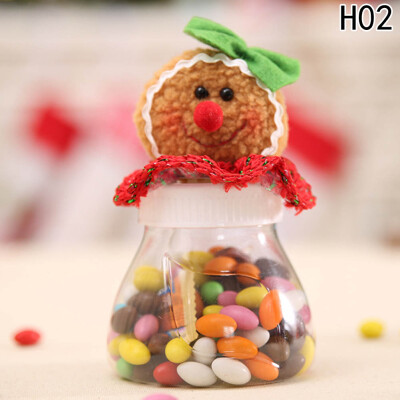 

Christmas Gingerbread Man Candy Bottle Jar Storage Container Bottle Cover Xmas