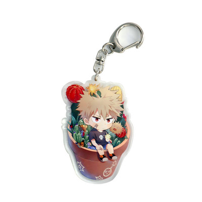 

Fat Bear 1Pcs My Hero Academia Acrylic Cartoon Figure Car Key Chains Holder Keyrings Graduation Christmas Gift