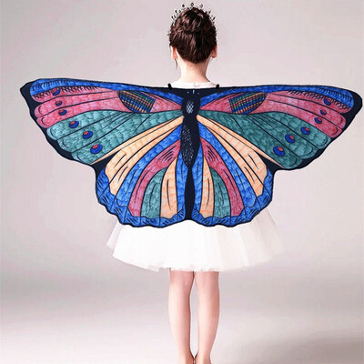 

Fairy Tale Princess Cosplay Costume Butterfly Wings Shawl Cape Stole Kids Boys Girls Scarf Wrap Accessories Girls Costumes Wings