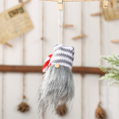 

Tailored Christmas Decoration Faceless Doll Pendant Shiny Dress Up