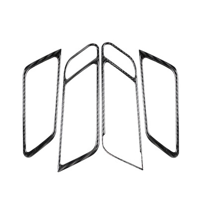 

Replacement For Porsche Macan 4pcsset Door Panel Cover Handle Frame Carbon Fiber Protector Auto Parts